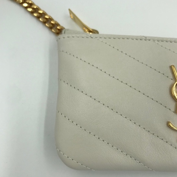 YSL Saint Laurent Cassandre Matelassé Key Pouch - Picture 4 of 11